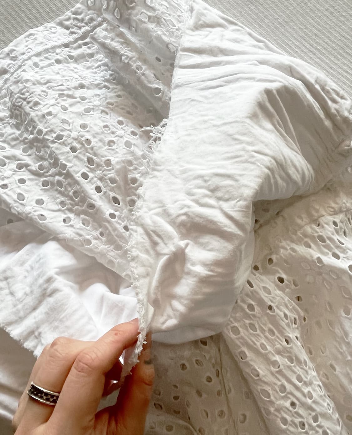 COMME DES GARCONS lace skirt white 상품이미지8
