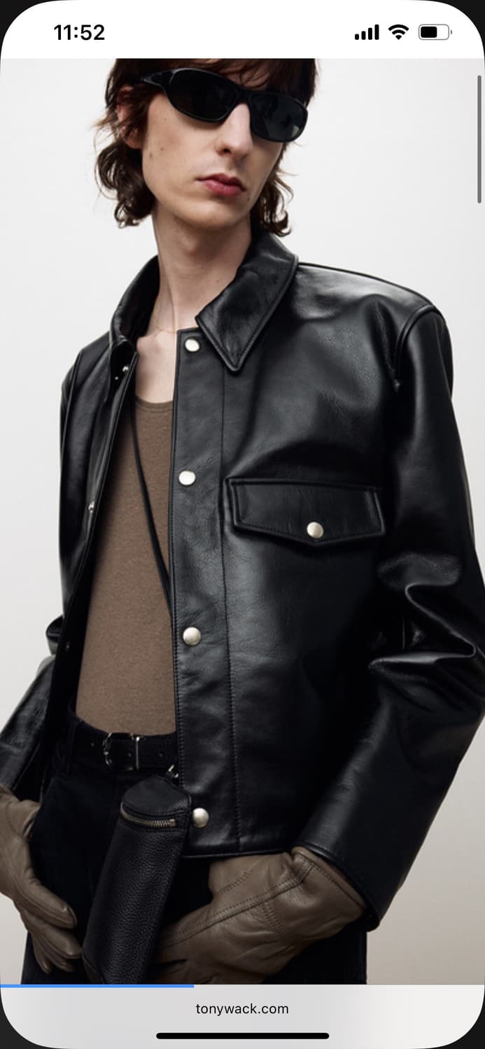 토니웩 레더 크롭자켓 상품이미지3