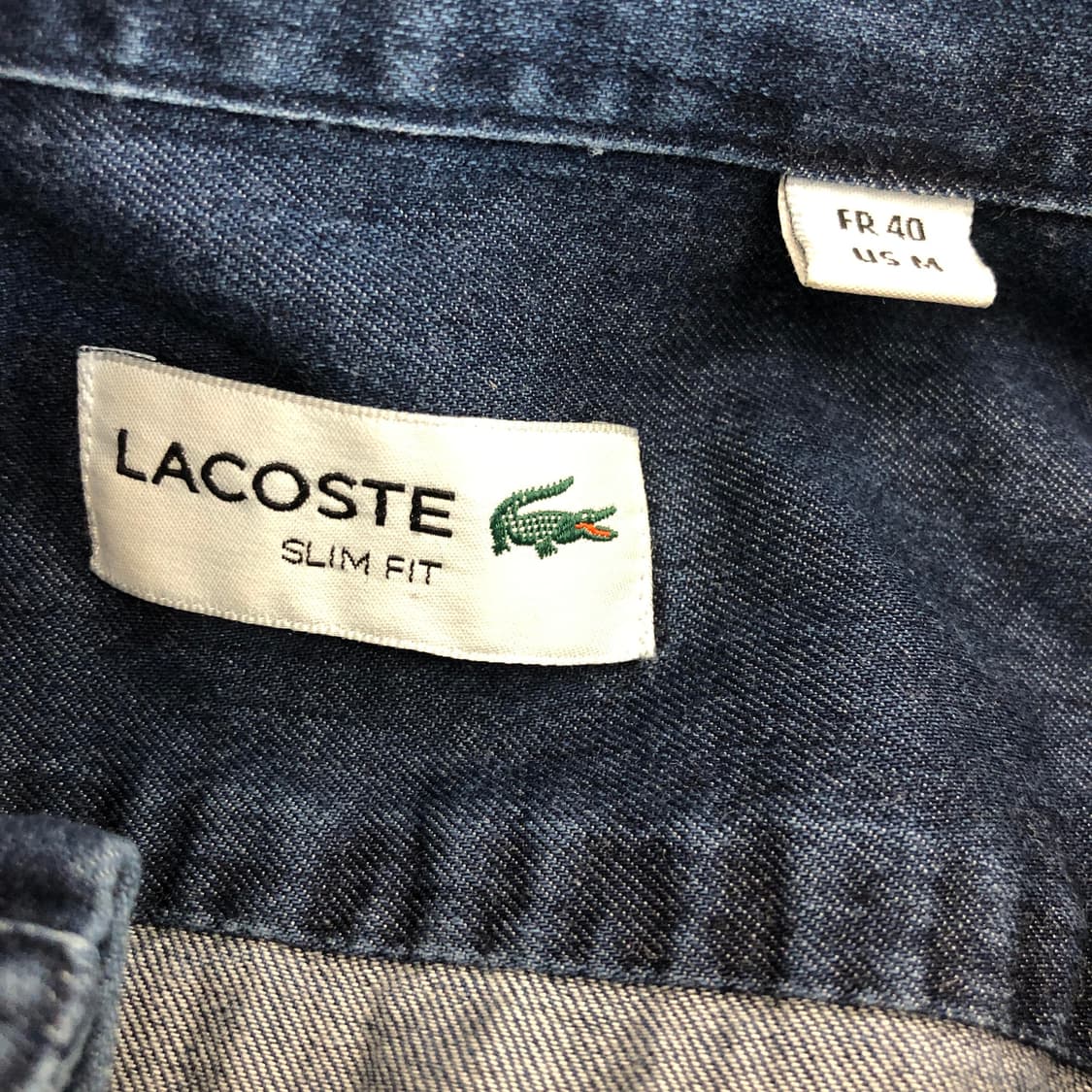 라코스테 인디고 데님셔츠 M 상품이미지5