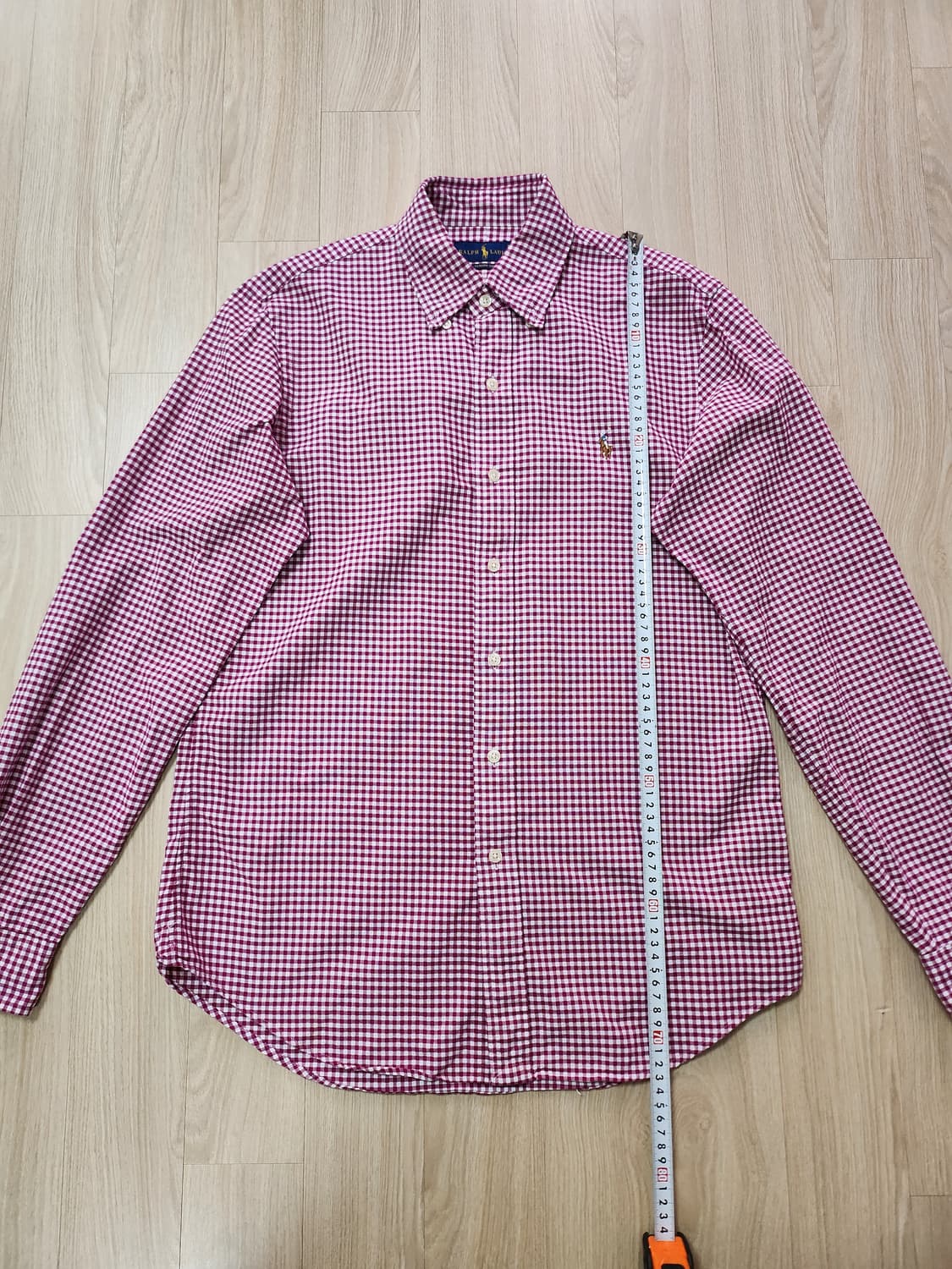 폴로랄프로렌 깅험체크셔츠 (S 상품이미지5