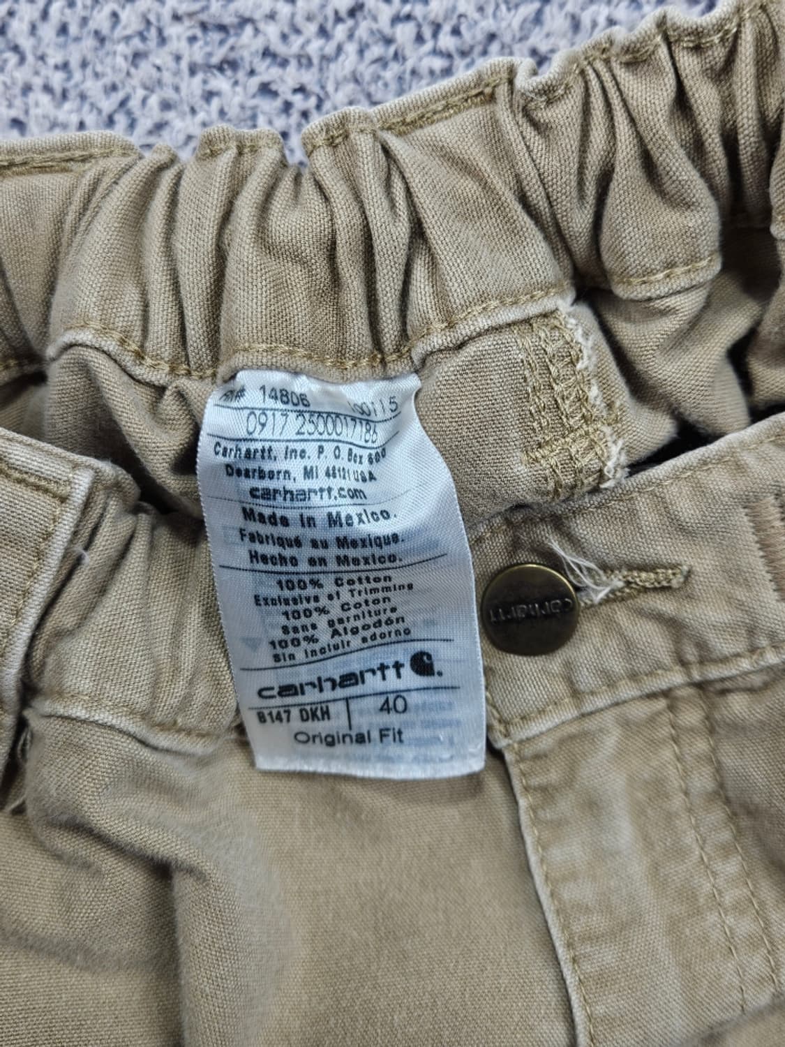 칼하트 코튼 카펜터 워크 쇼츠 반바지 커스텀 ( 40" ) / 11871 상품이미지7