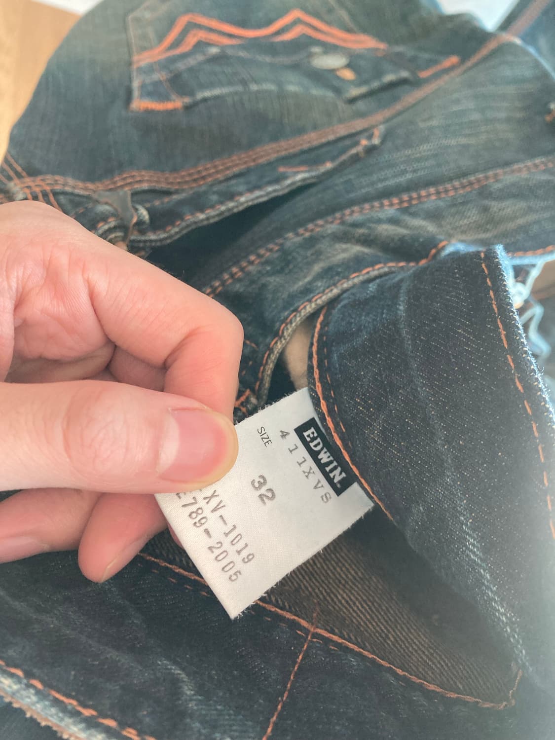 에드윈 센치백 데님 부츠컷팬츠 상품이미지4