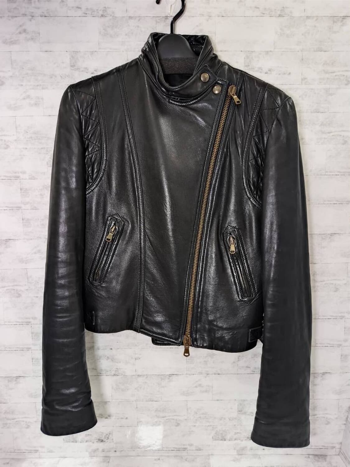 donna karan leather jacket 상품이미지1