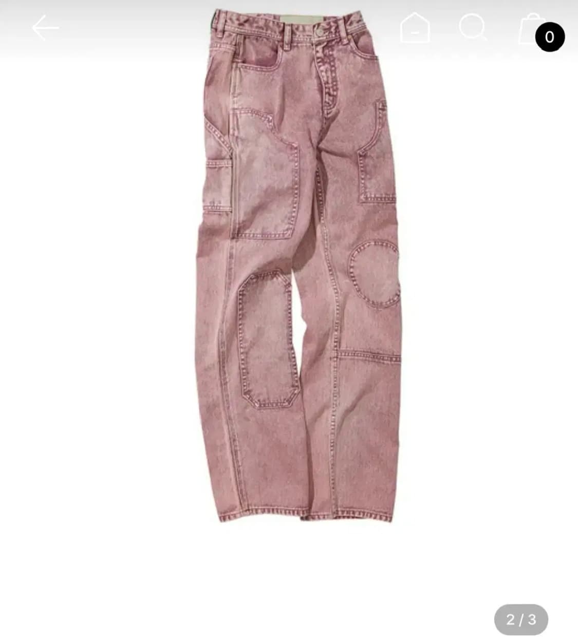 앤더슨벨 오버 다이드 바우하우스 패치 팬츠 상품이미지2