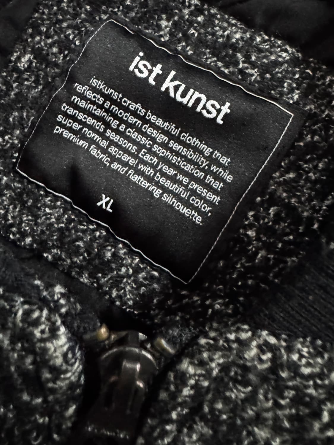 이스트쿤스트 미니멀 보카시 부클 블루종 자켓 L~XL 상품이미지3