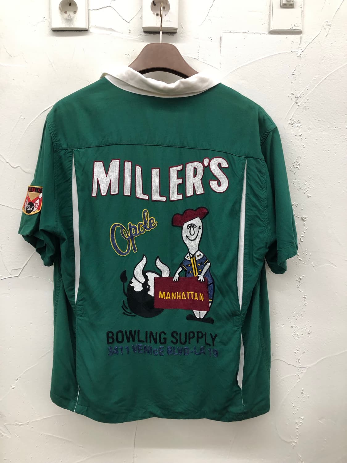 휴스턴 레이온 자수 볼링 셔츠 상품이미지1