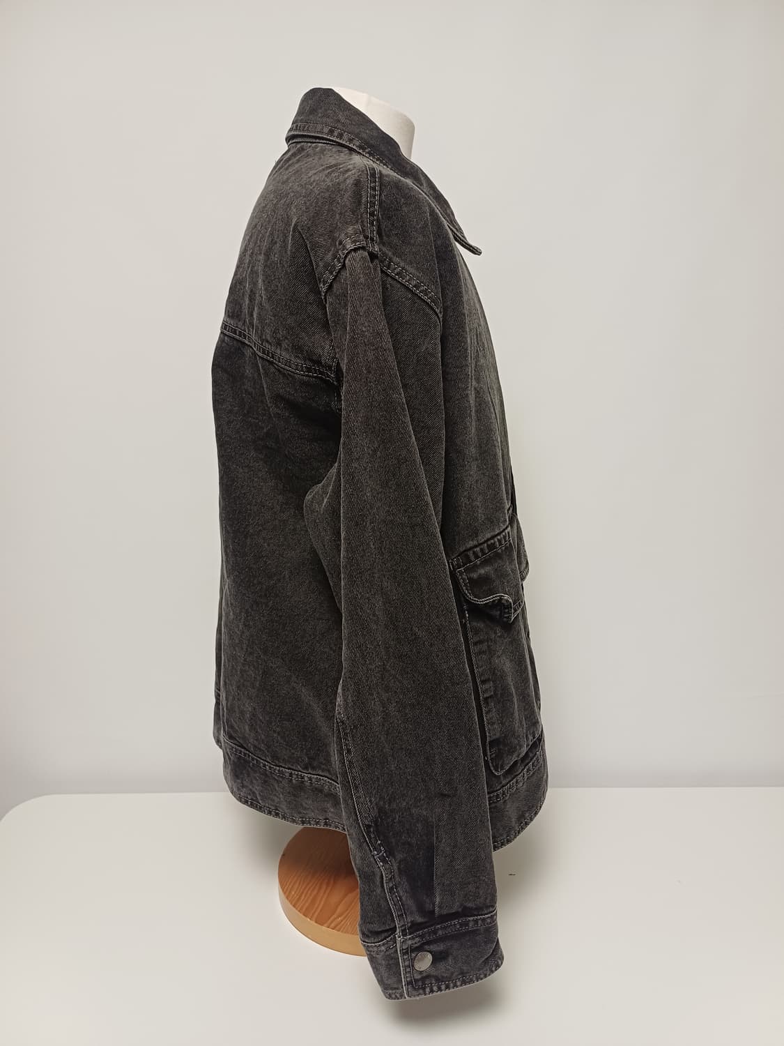 커스텀어클락 남성 흑청 데님 워크 자켓 (XL) 상품이미지2