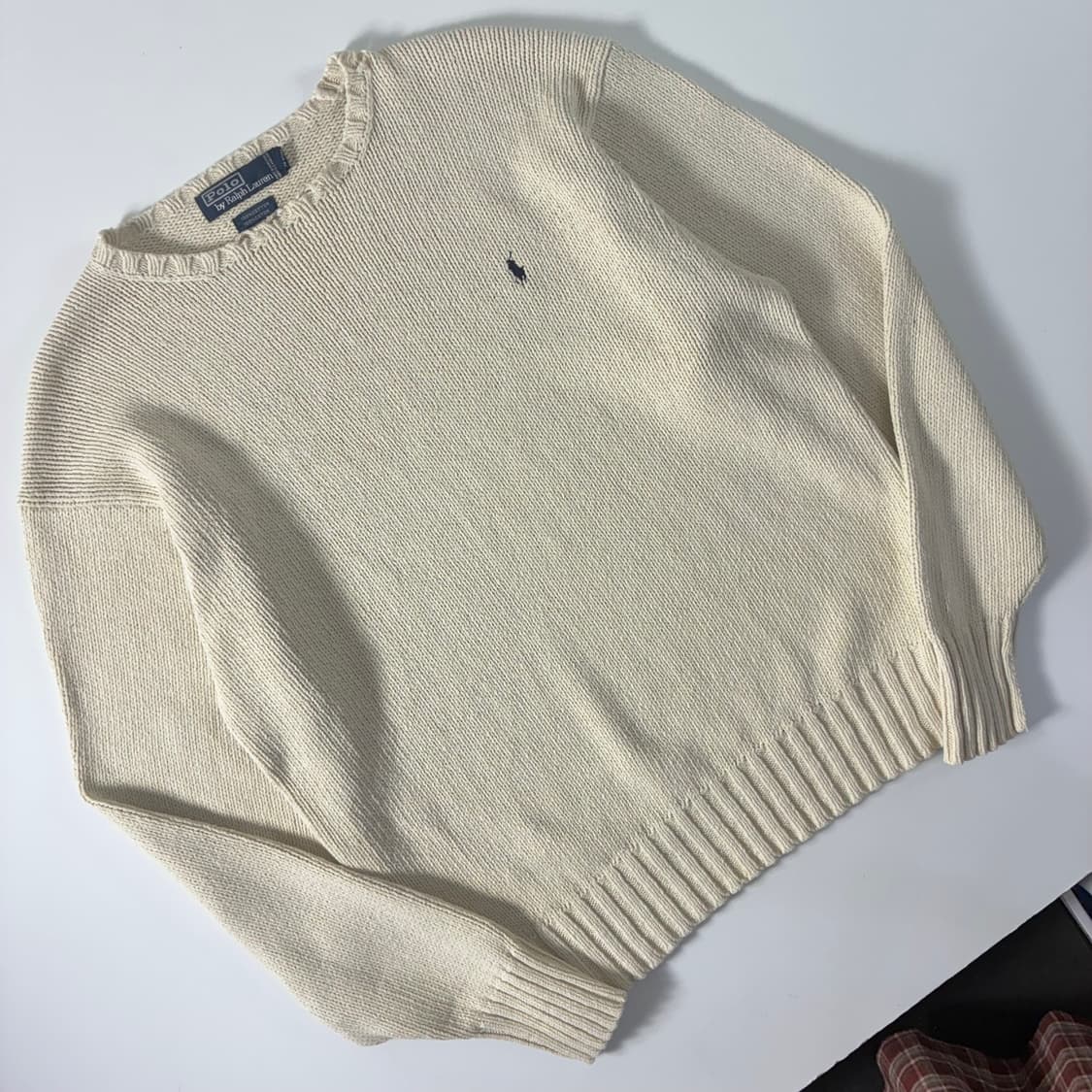 Polo  폴로 랄프로렌 자수 코튼 아이보리 니트   상품이미지2