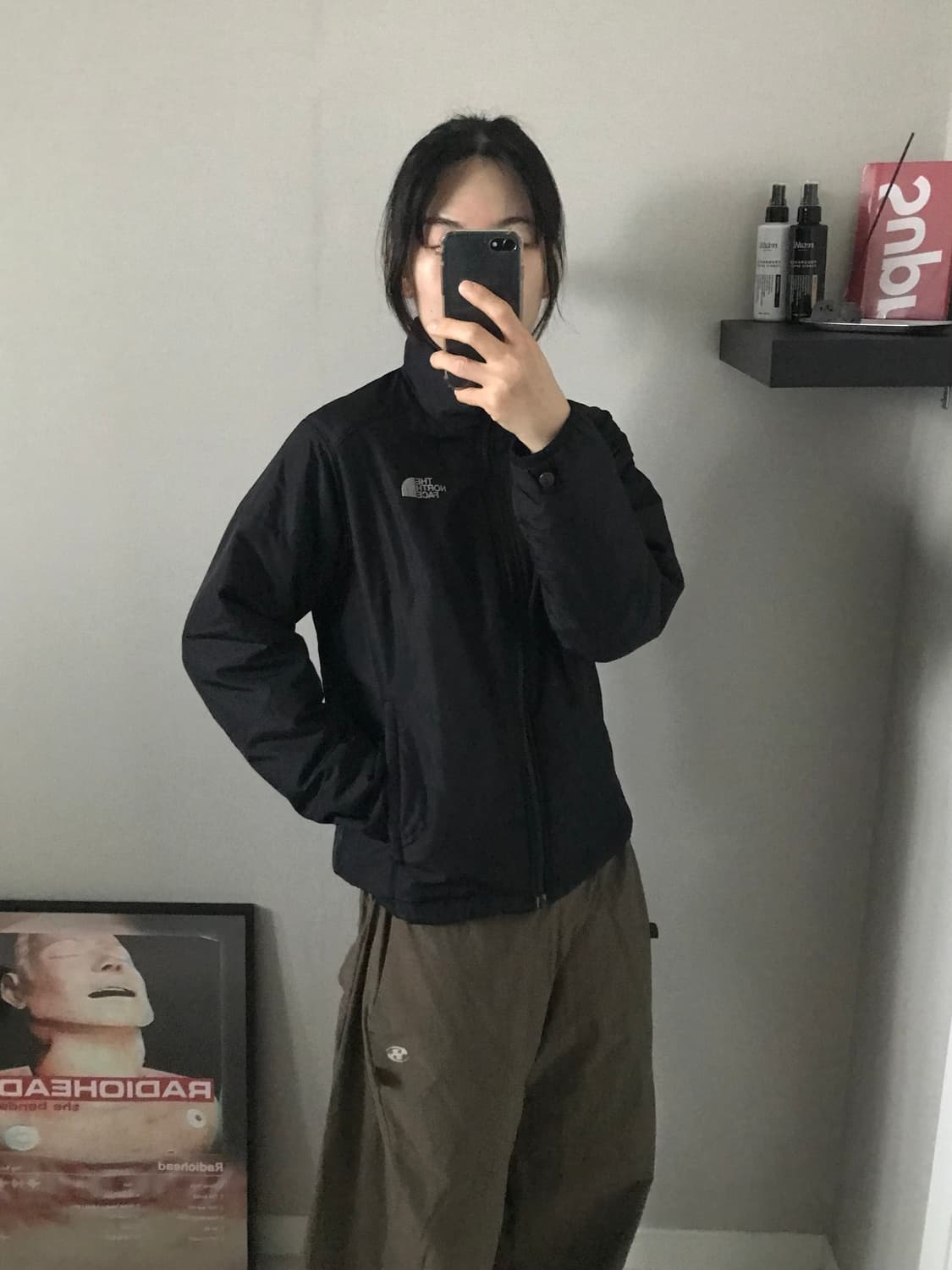 노스페이스 로고 윈드 경량 패딩 상품이미지2