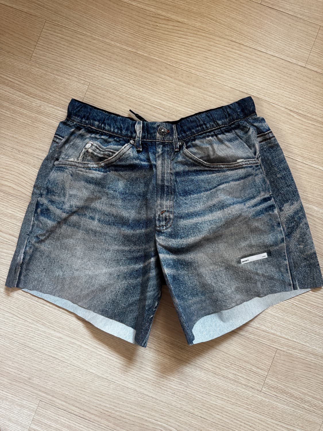 새티스파이 피스쉘 5인치 쇼츠 디지털 데님 L사이즈 상품이미지2
