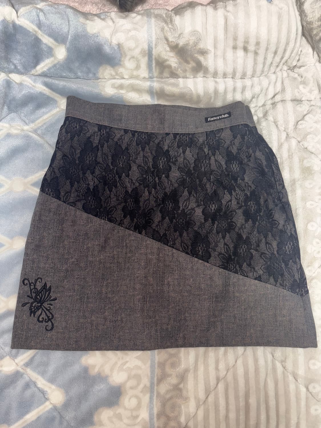 팬시클럽 버터플라이 레이스 미니스커트 상품이미지1