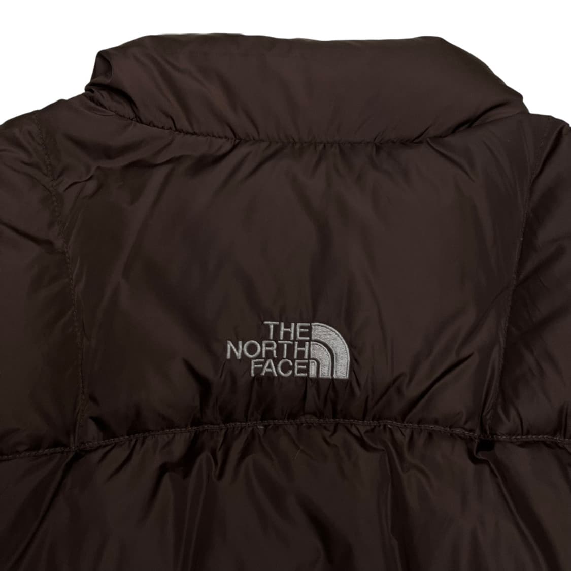 노스페이스 눕시 센터로고 초코브라운 패딩 M 상품이미지6