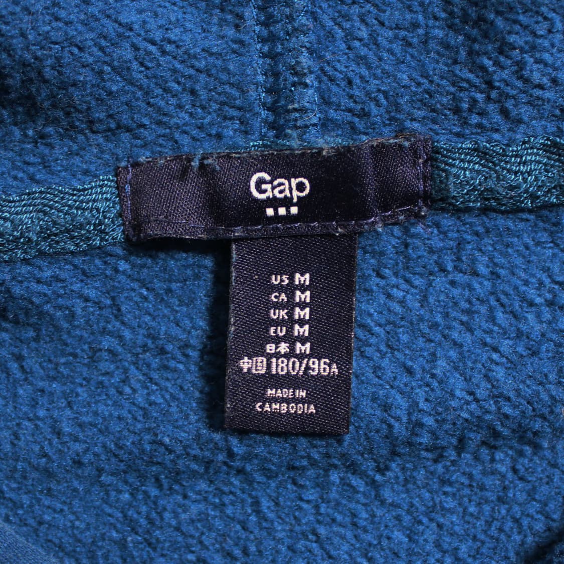 GAP 갭 기모 블루 후드티 상품이미지4