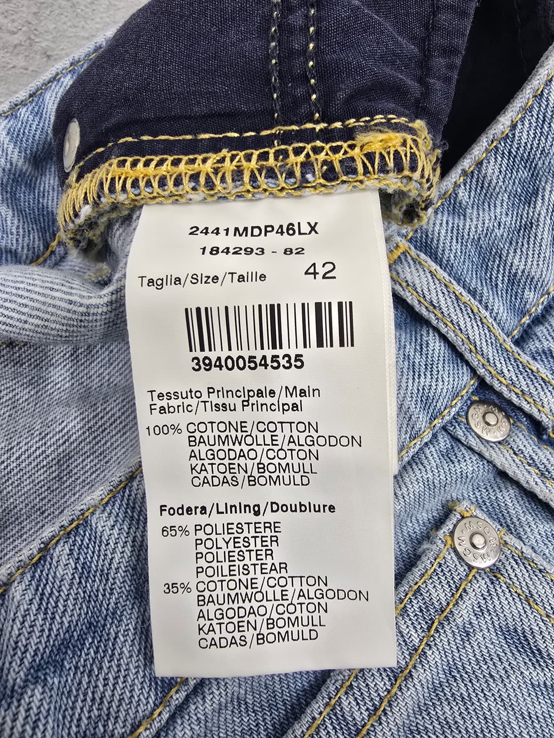 MSGM 여성 청바지 연청 데님42 상품이미지9