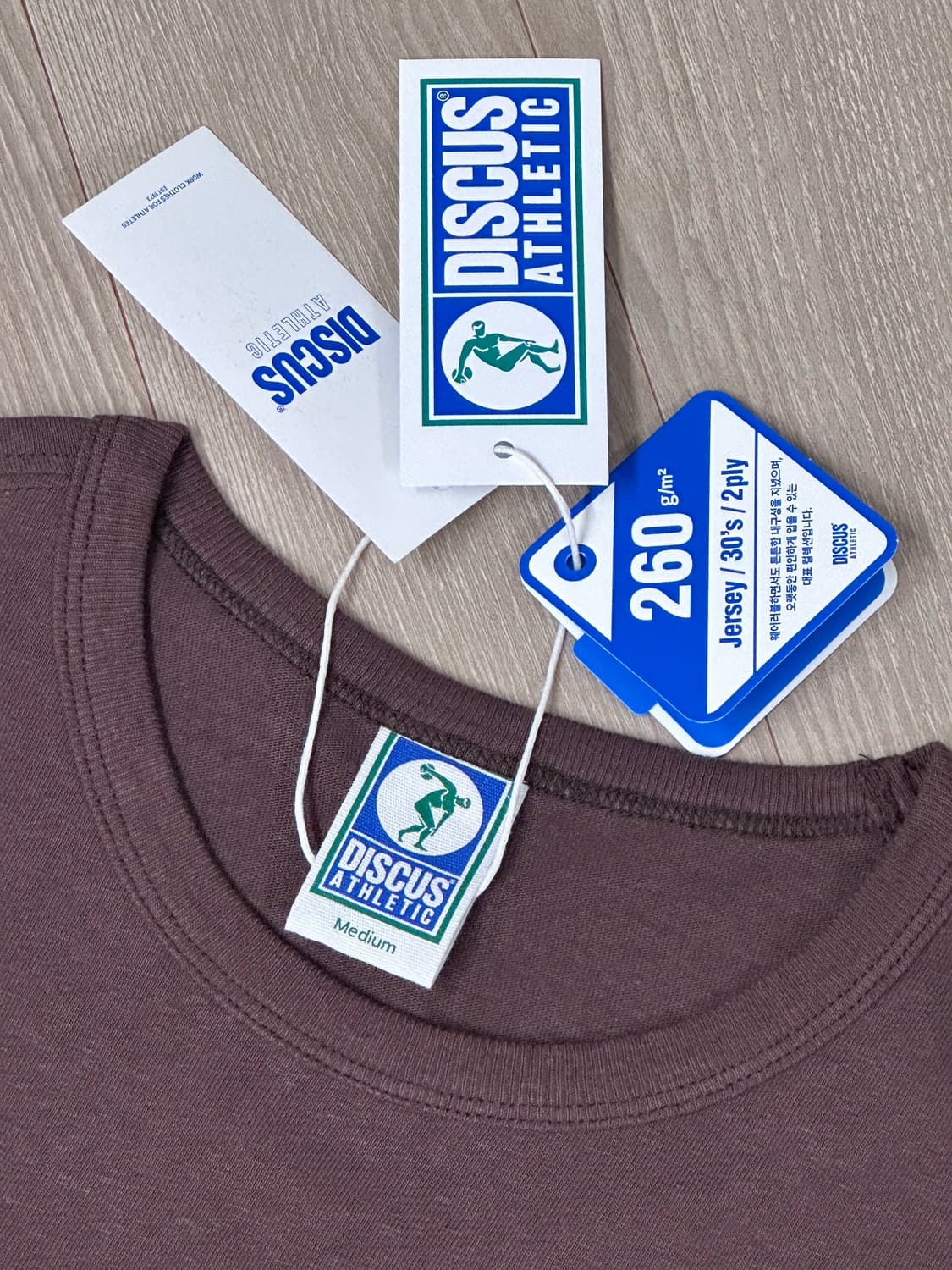 디스커스 애슬레틱 바시티 타이거 반팔 티셔츠 브라운 m 사이즈 상품이미지2