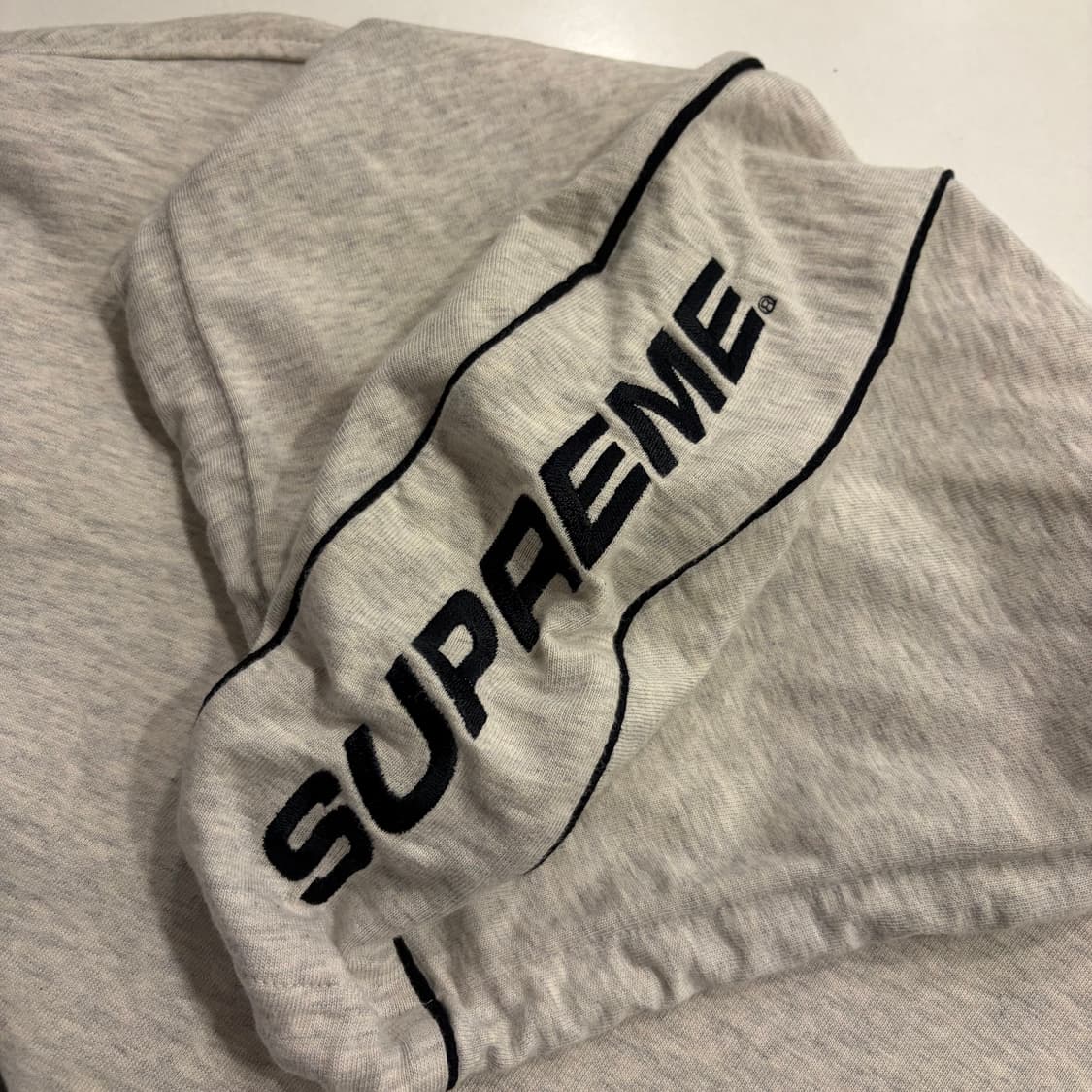 [L] 16ss 슈프림 후드 로고 후드 롱슬리브 그레이 B665 상품이미지4