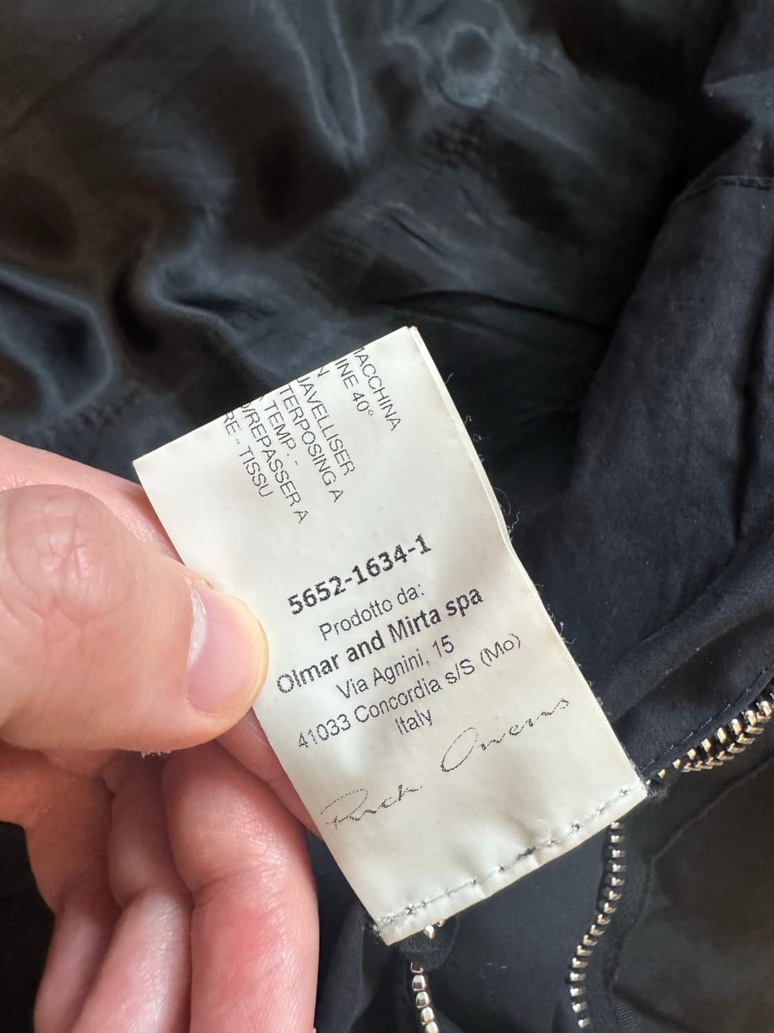 (50)릭오웬스 몰리노 사선패딩 상품이미지5