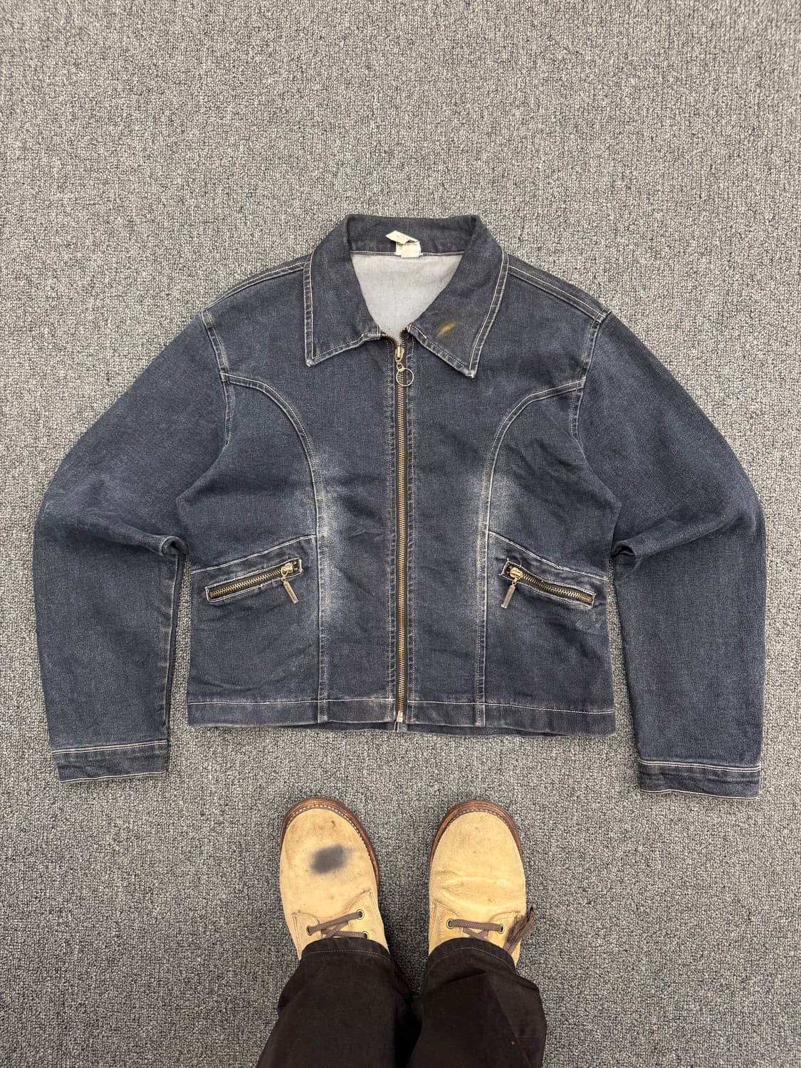 American vintage 여성 데님 자켓 상품이미지1