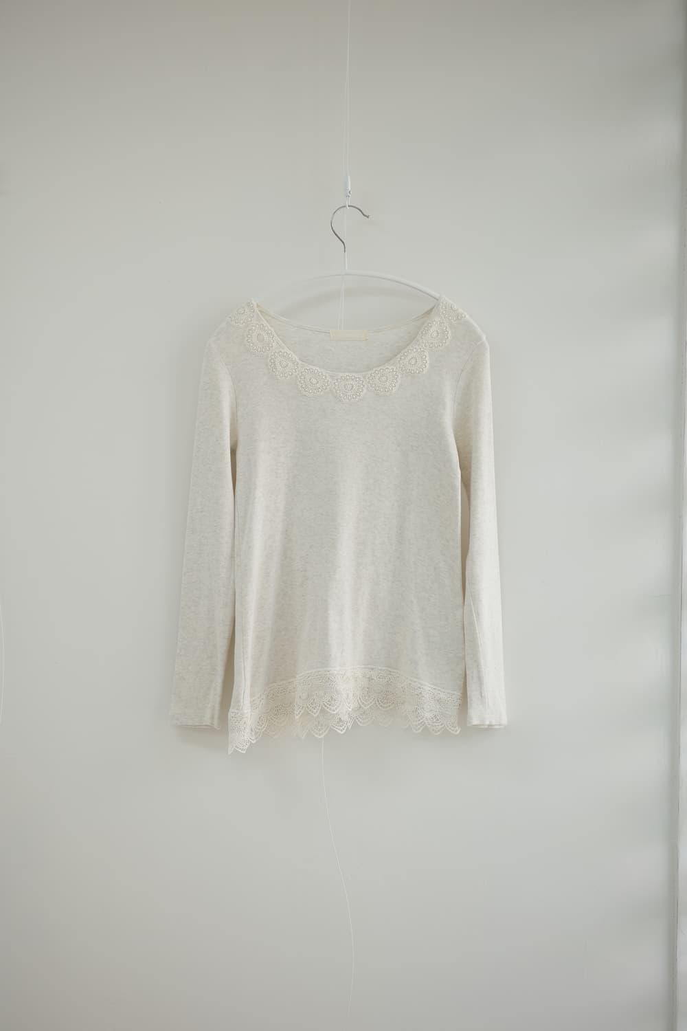 Jeanasis oatmeal lace sleeveless tee 상품이미지1