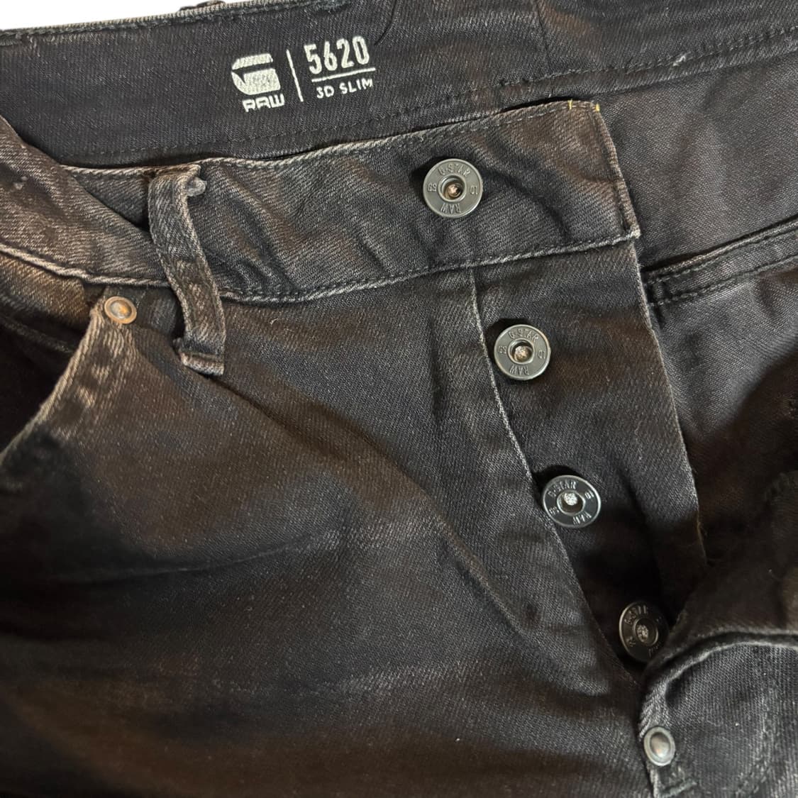 지스타로우 5620 3D Slim 바이커 블랙 데님팬츠 상품이미지8