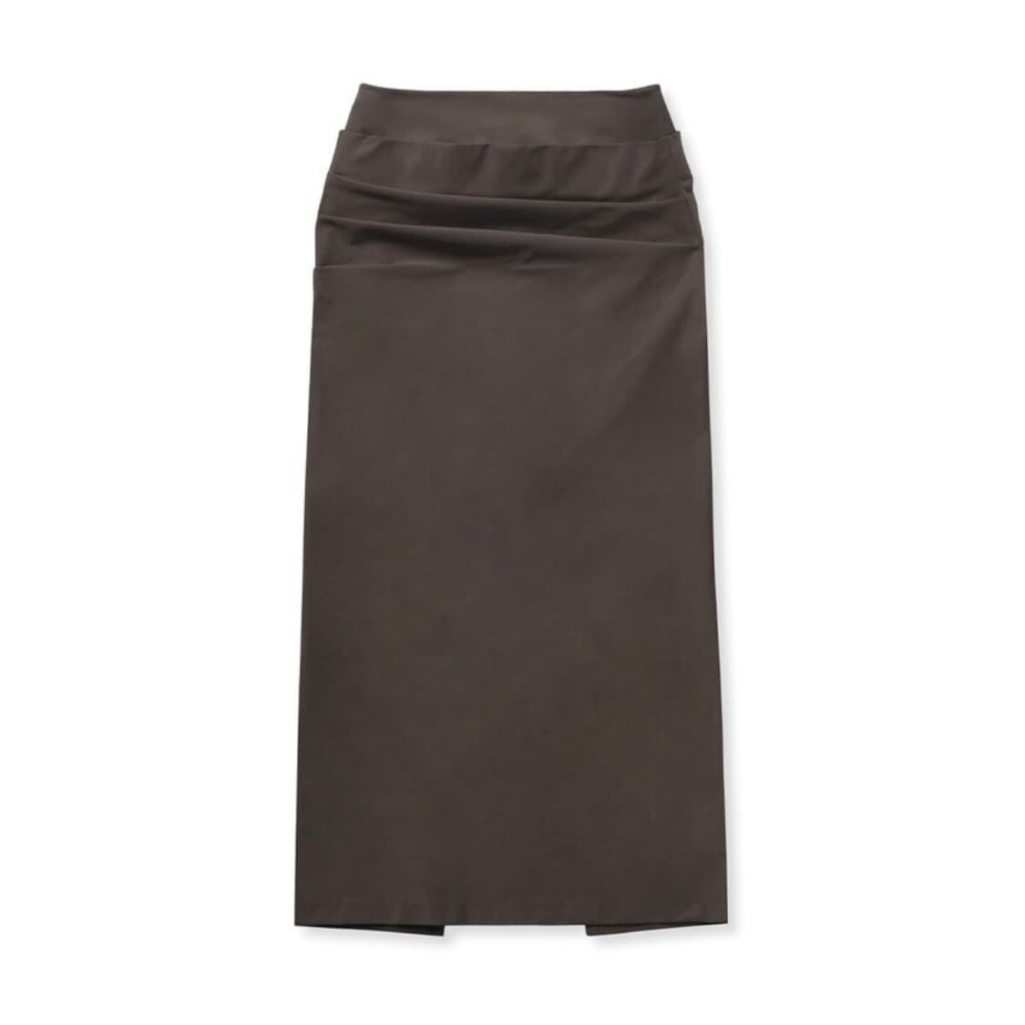 카일로 나일론 롱 스커트 브라운 상품이미지1