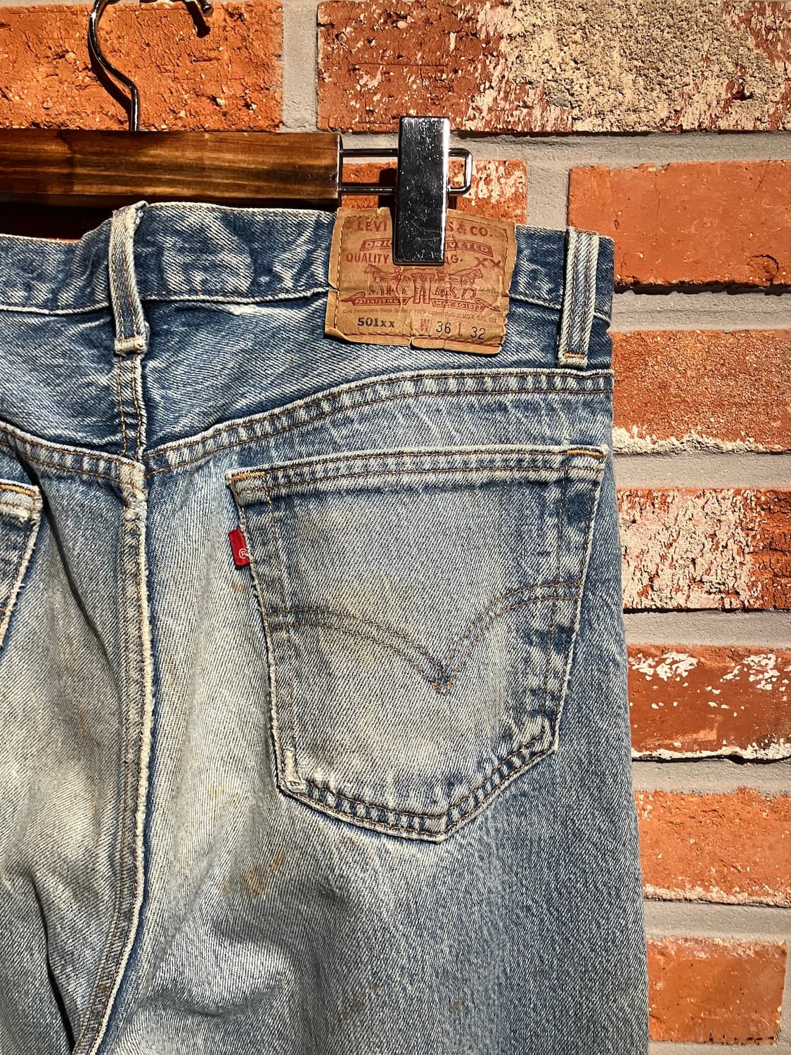 90s USA 빈티지 리바이스 501xx 데님 팬츠 상품이미지6
