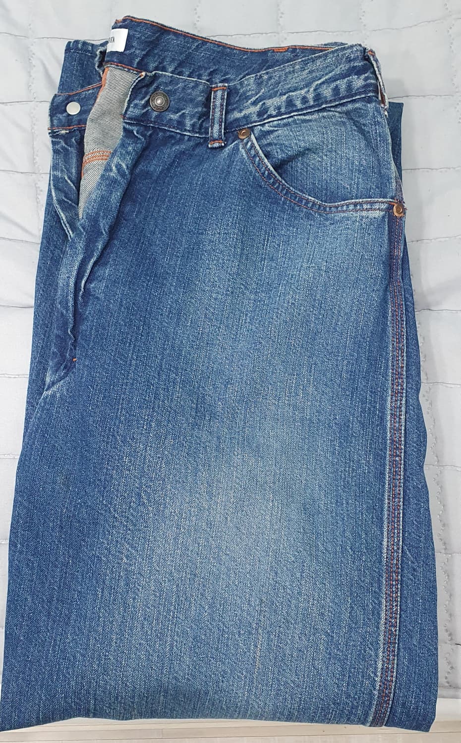 시오타 데님 페인터 팬츠 미디엄다크블루 5 상품이미지4