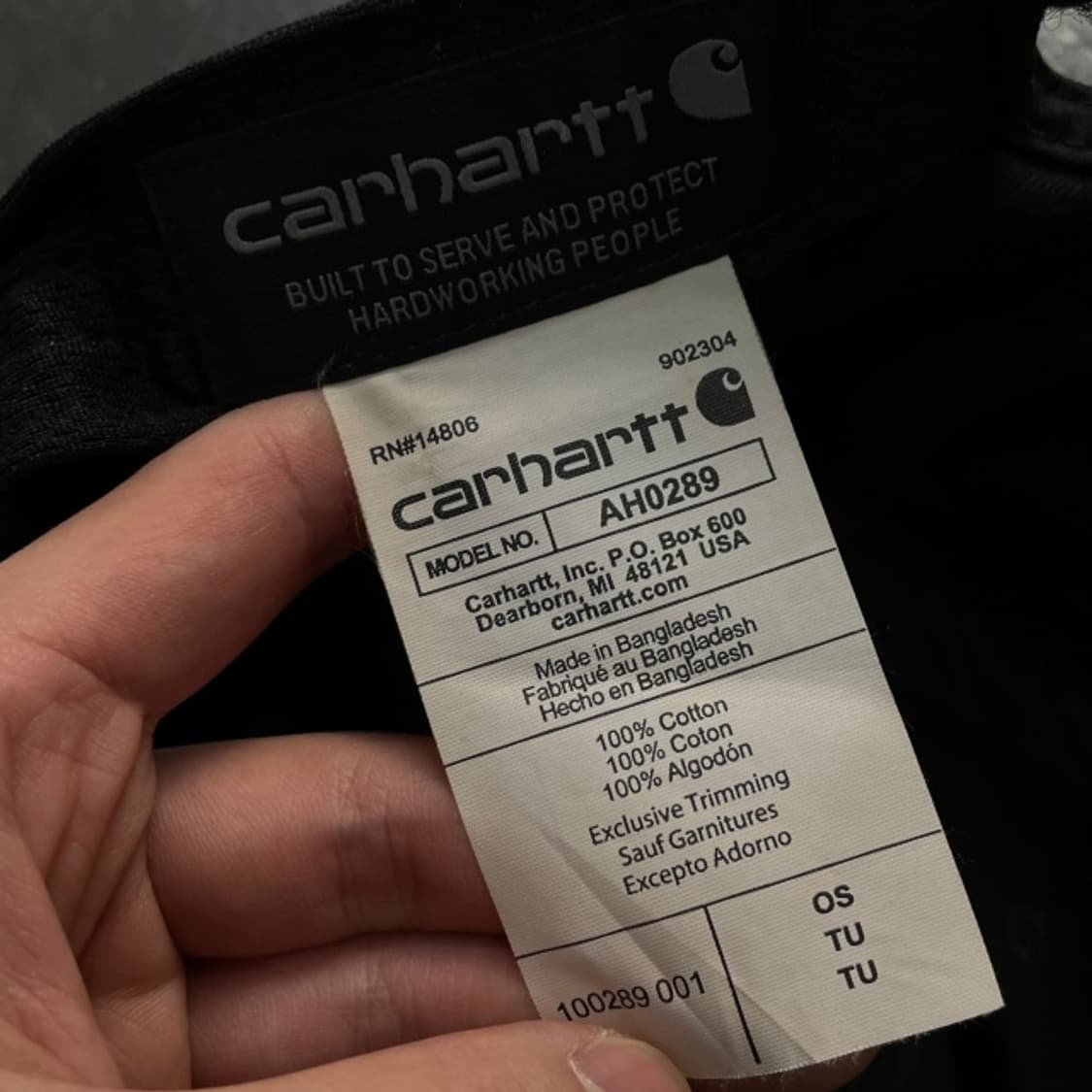 칼하트 볼캡 상품이미지3