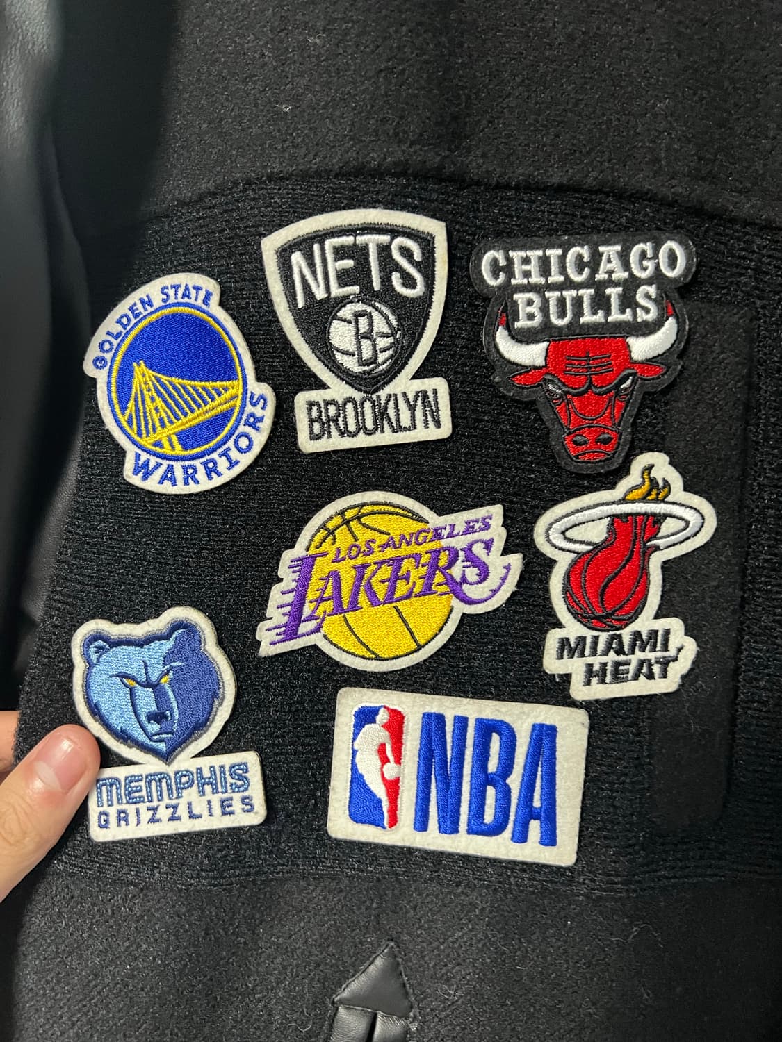 NBA 야구 점퍼 바시티 31개 자수 와펜 포함 XL사이즈 상품이미지3