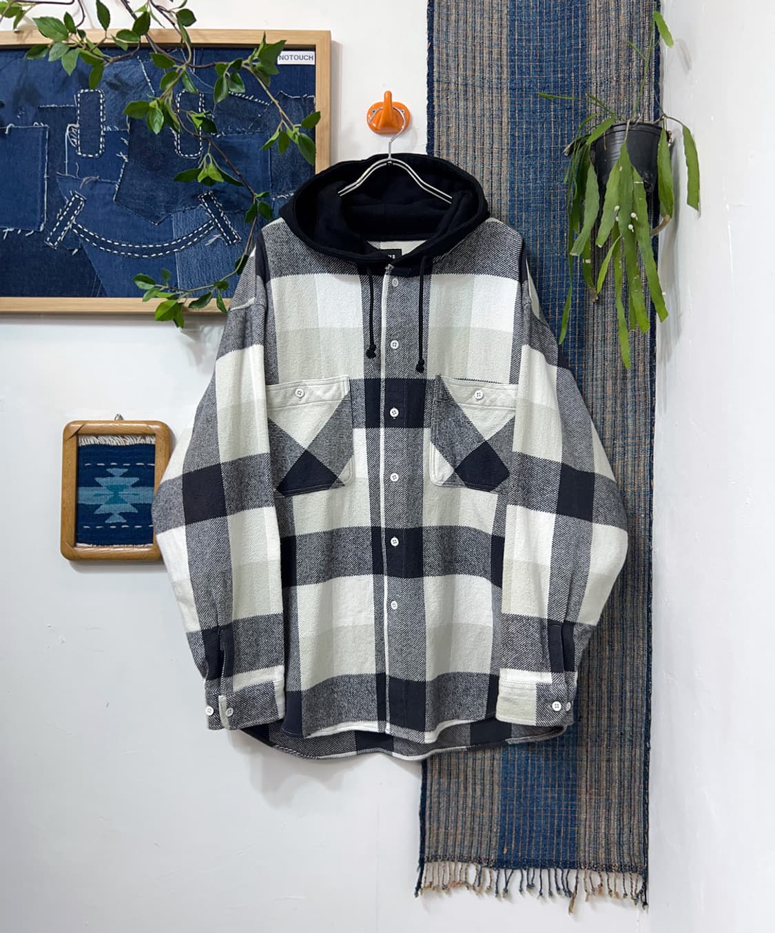BEAMS  flannel hoodie shirt 상품이미지1