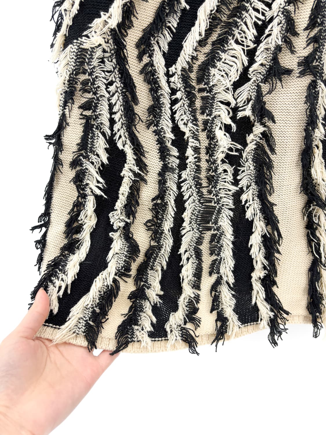 빈티지 프린지 니트 스커트 상품이미지5