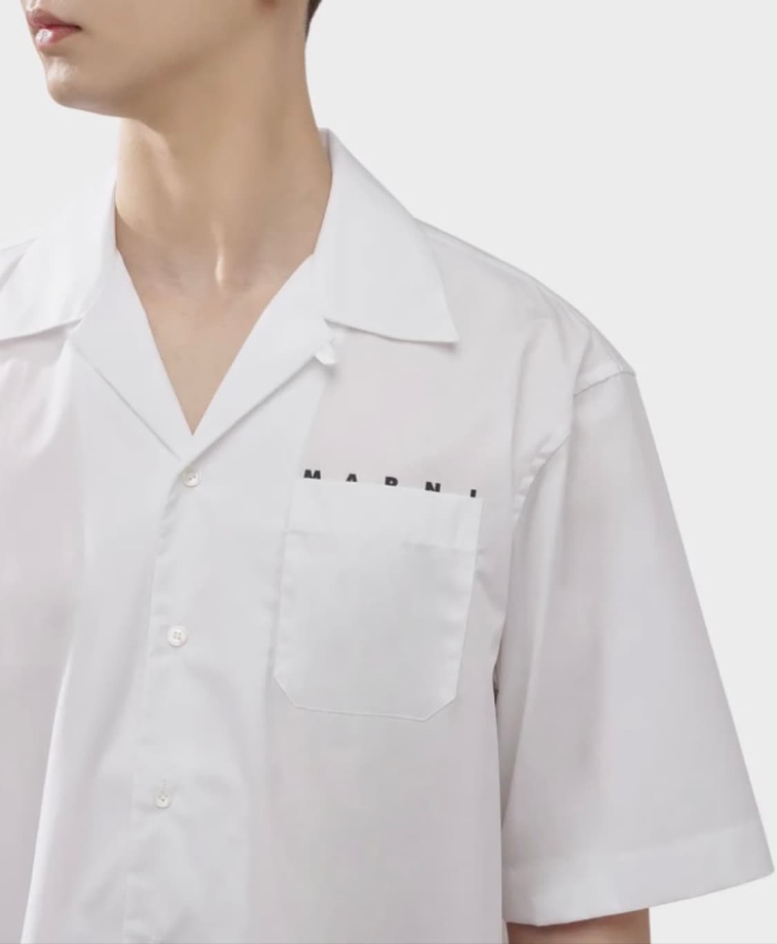 마르니 Hidden Logo Bowling Shirt White 52 상품이미지1