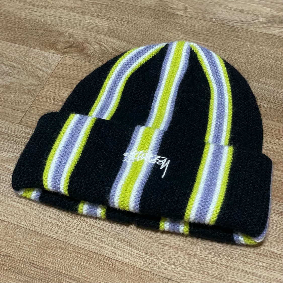스투시 비니 VERTICAL STRIPE CUFF BEANIE 상품이미지2
