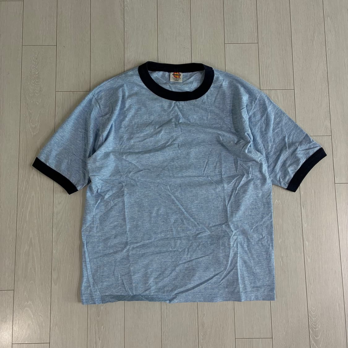 [L] 90s USA Made 링거 티셔츠 상품이미지1