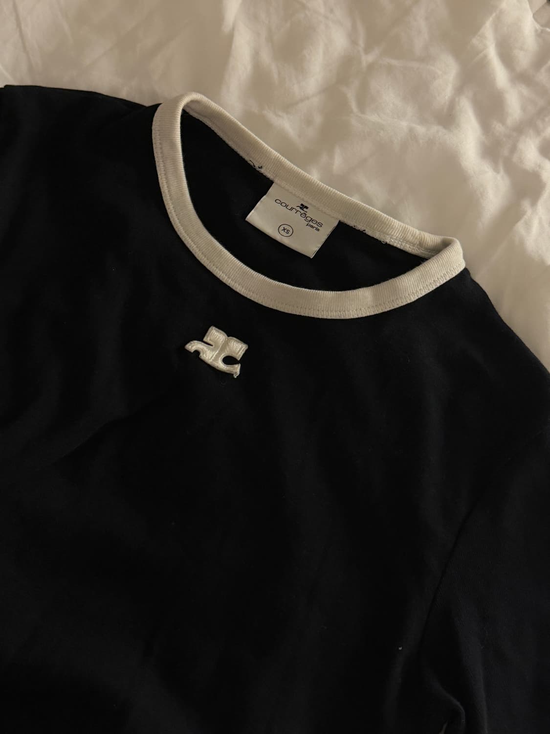 쿠레쥬 꾸레쥬 콘트라스트 반팔 xs 상품이미지4