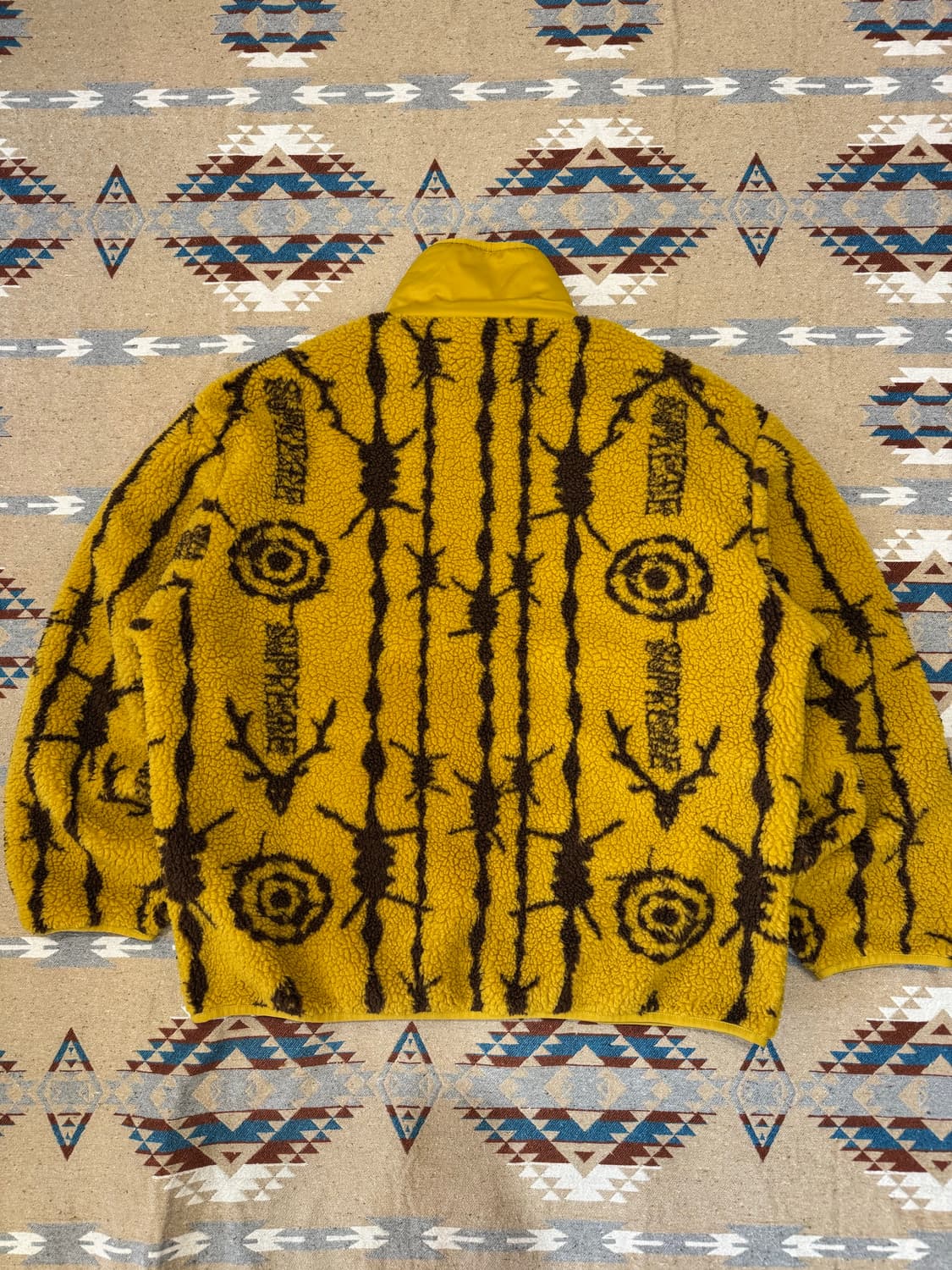 [L] 슈프림 x 남이서팔 플리스 자켓 머스타드 상품이미지5