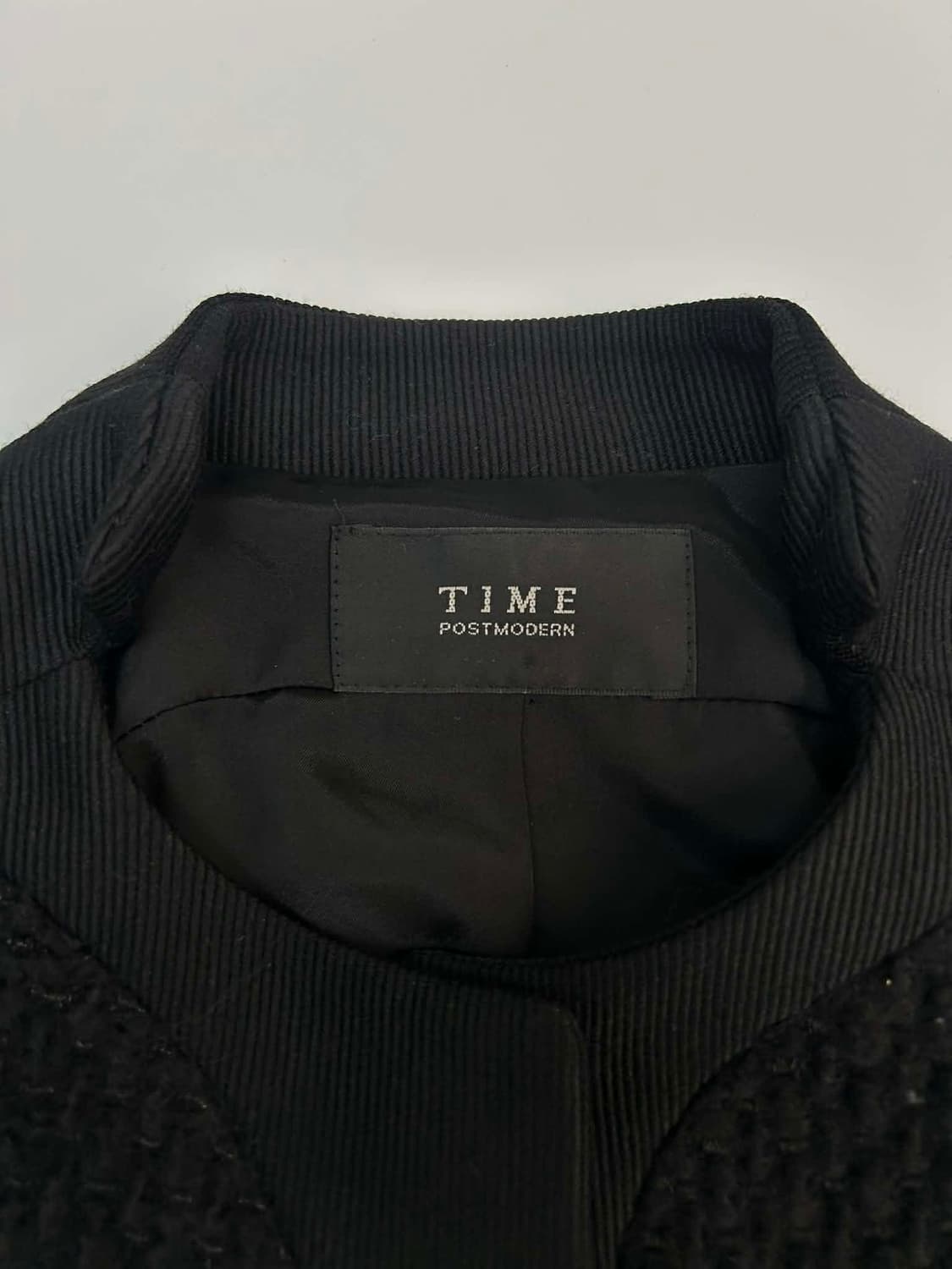 TIME 타임 포스트모던 한섬 텍스처 울 믹스 패널 자켓 상품이미지3