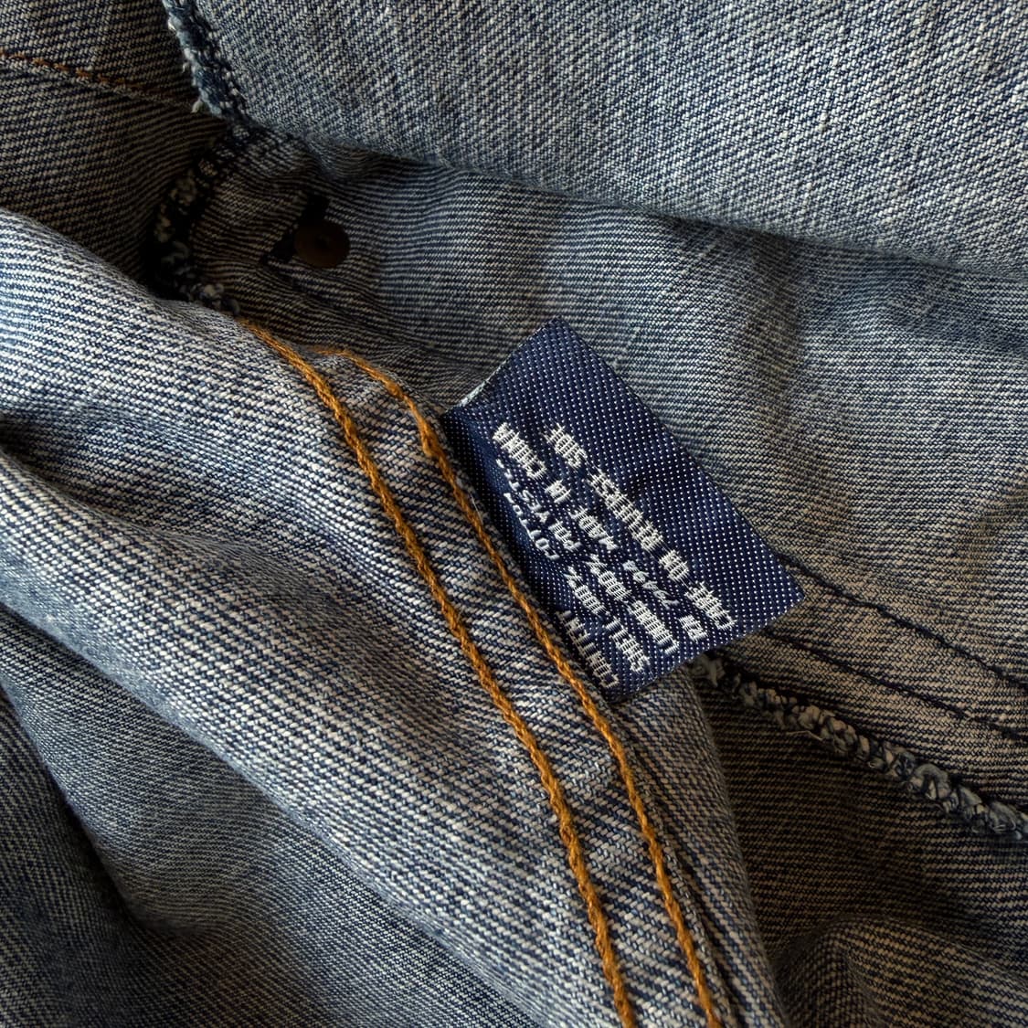 vtg 레더 카라 트러커 자켓 상품이미지7