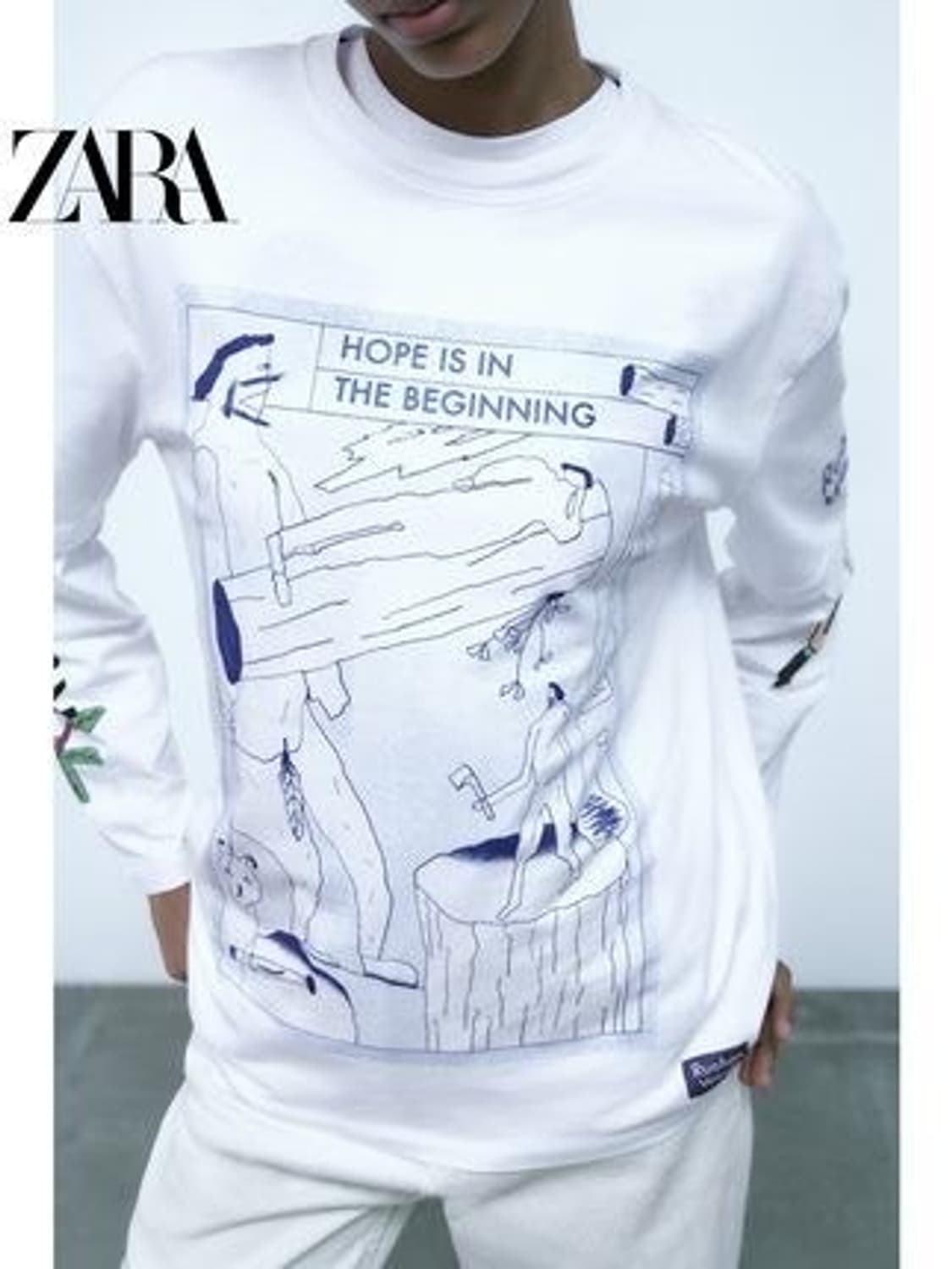 ruohan wang 자라 콜라보 티셔츠 상품이미지1