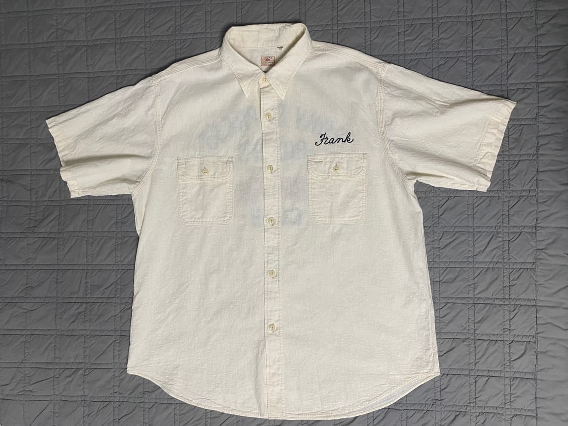 [xxl] 슈가케인 샴브레이 반팔 워크셔츠 sc39304 상품이미지6