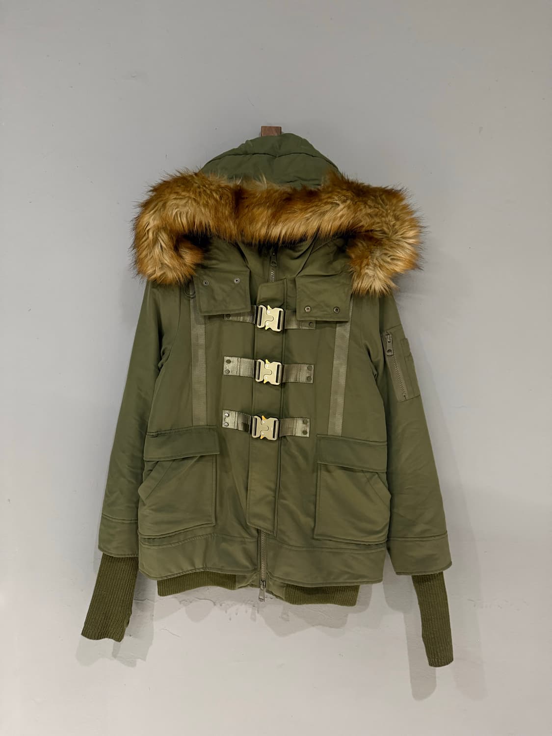 Sly buckle detail fur hood padding 상품이미지5