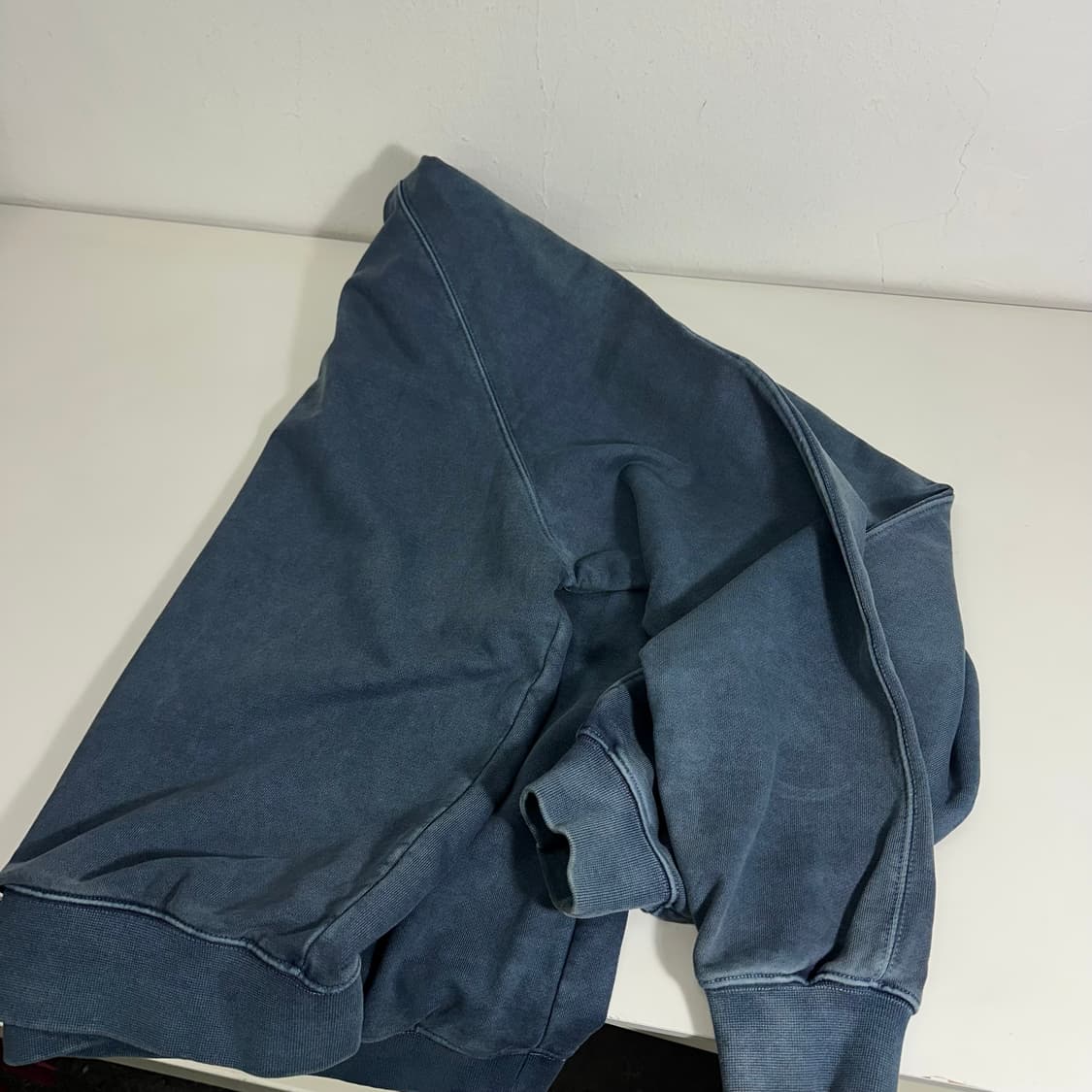 M 프리즘웍스 피그먼트 오버핏 반집업 맨투맨 상품이미지5