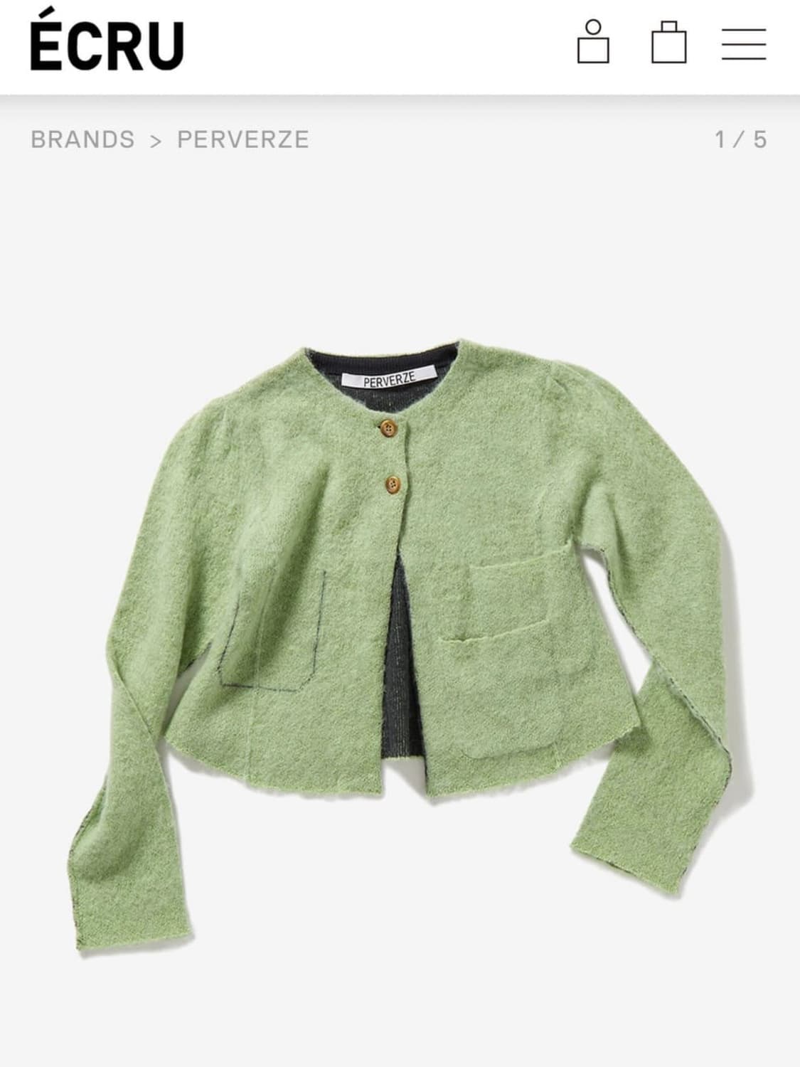 퍼버즈 mohair blended cardigan 상품이미지1