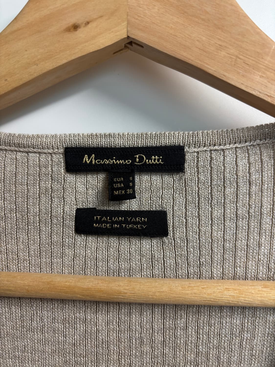 [S] 마시모 두띠 니트 플리티드 원피스 베이지 상품이미지5