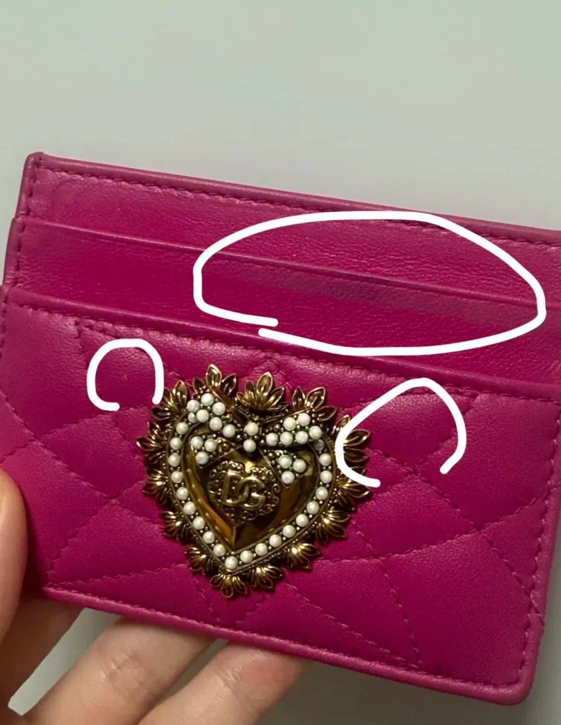 돌체앤가바나 디보션 핫핑크 카드지갑 상품이미지2