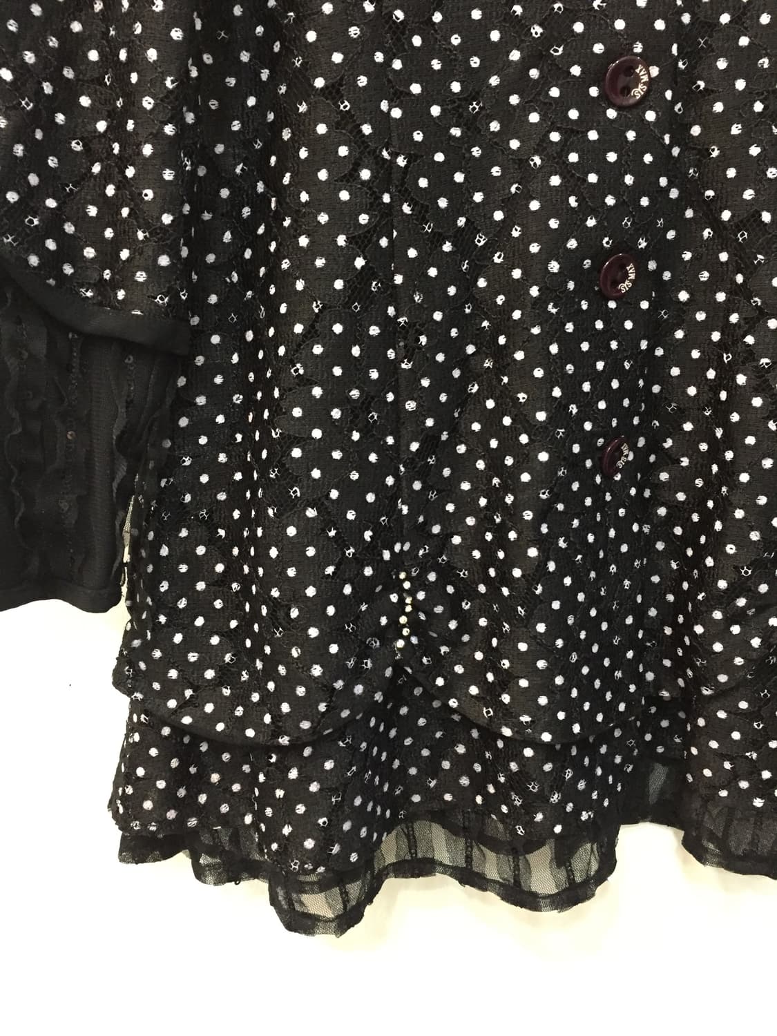 빈티지 도트 레이스 원피스 자켓 상품이미지5