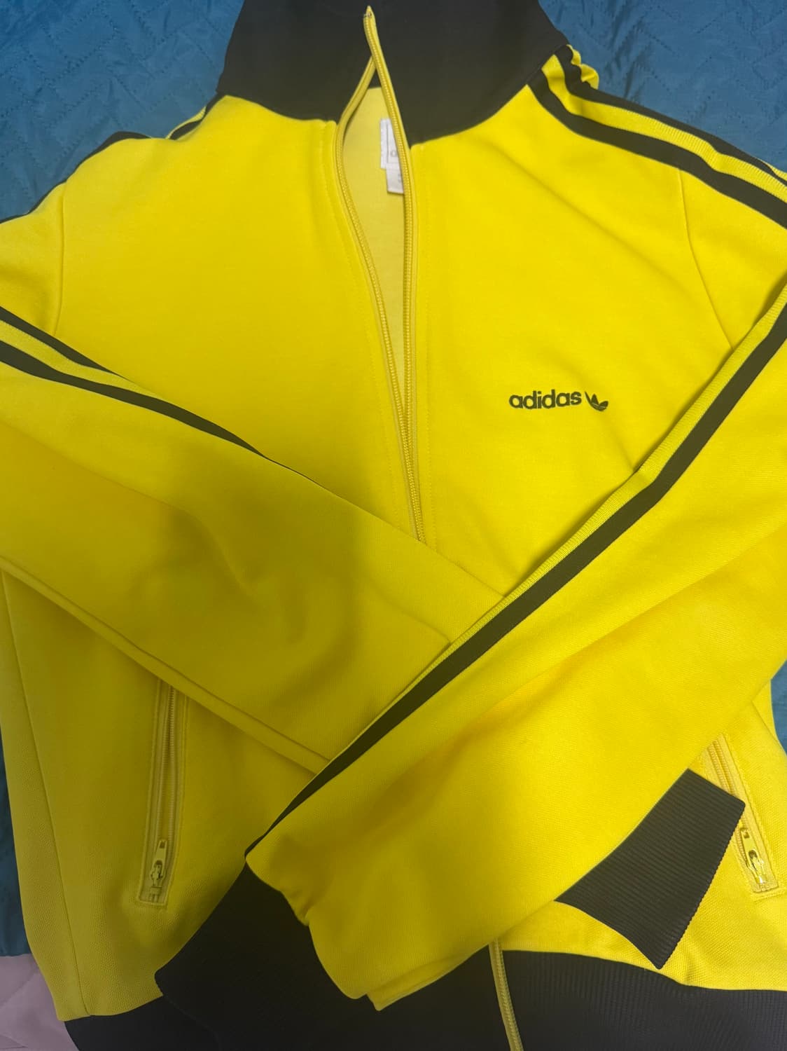 아디다스 파이어버드 베켄바우어 옐로우 검정 노랑검정 노검 져지 85 상품이미지1