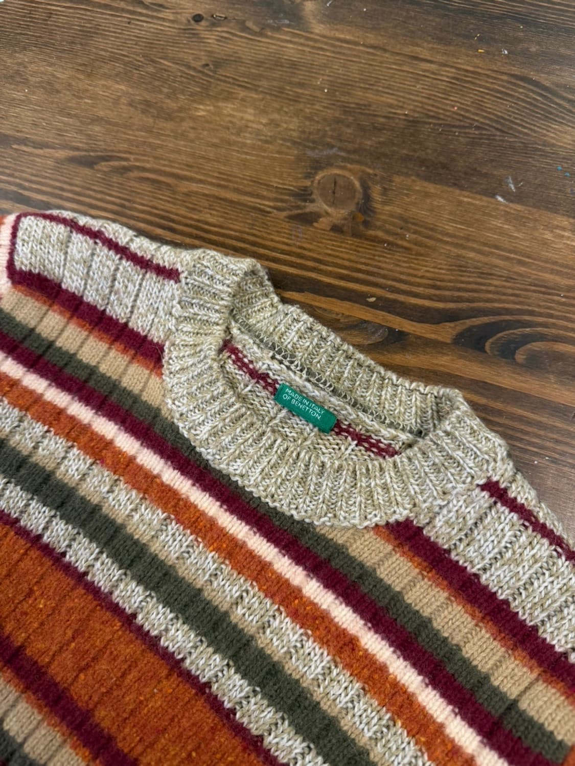 베네통 페어아일 니트 여성44-55 상품이미지6