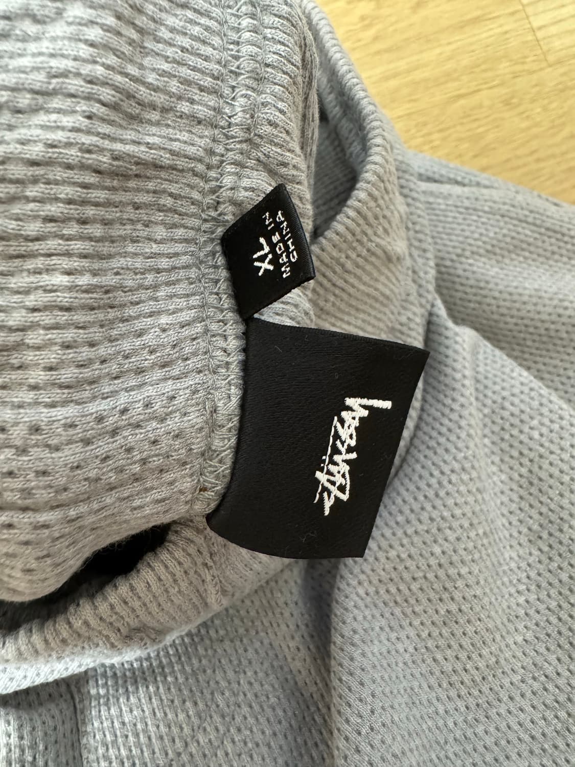 스투시 더블 레이어 저지 쇼츠 반바지 그레이 헤더 XL 상품이미지4