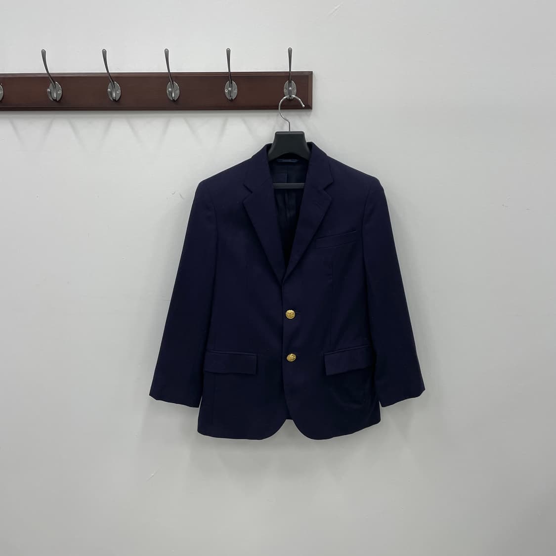 폴로 랄프로렌 이태리 네이비 금장 울 싱글 블레이저 상품이미지1